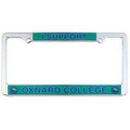 Full Color Signature Dome License Plate Frames - White Reflective Material